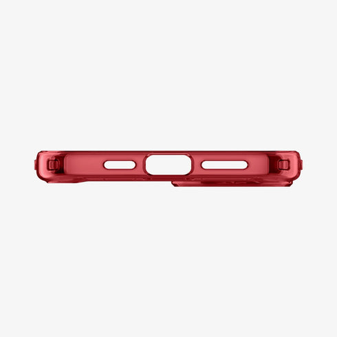 ACS07209 - iPhone 15 Series Ultra Hybrid Case in Natural Titanium showing the back